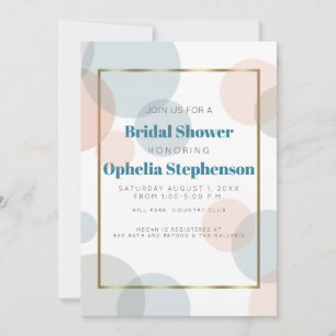 Brautparty   Moderne Confetti Dots Ankündigung