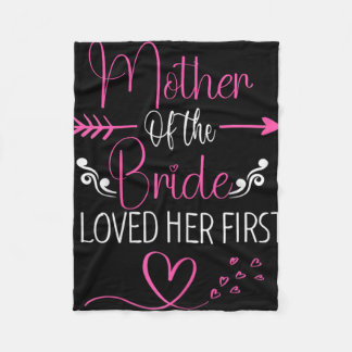 Brautparty Mutter der Braut, die ich ihre ersten l Fleecedecke