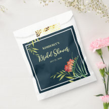 Brautparty Orange Crocosmia Aquarellmalerei