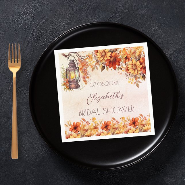 Brautparty Orangenblumen rustikale Lampe Serviette (Von Creator hochgeladen)