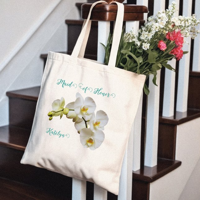 Brautparty Orchids Hochzeitsgeschenk Tote Tasche (Von Creator hochgeladen)