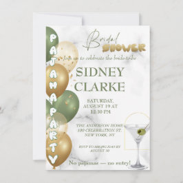 Brautparty. Pajama Party Einladung