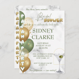 Brautparty. Pajama Party Einladung