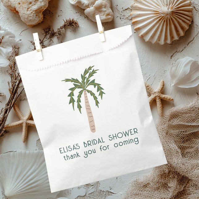 Brautparty Palme Tree CUSTOM Geschenktütchen (Seaside Soiree Bridal Shower Palm Tree CUSTOM Favor Bag
)