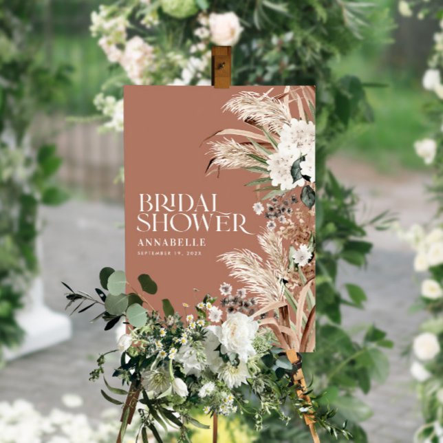 Brautparty Pampa Terracotta Poster (Von Creator hochgeladen)