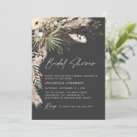 Brautparty Pampas Gras Modernes boho elegantes inv