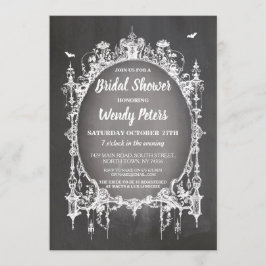 Brautparty Party Gothic Frame Halloween Einladung