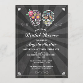 Brautparty Party Sugar Skull Halloween Einladung