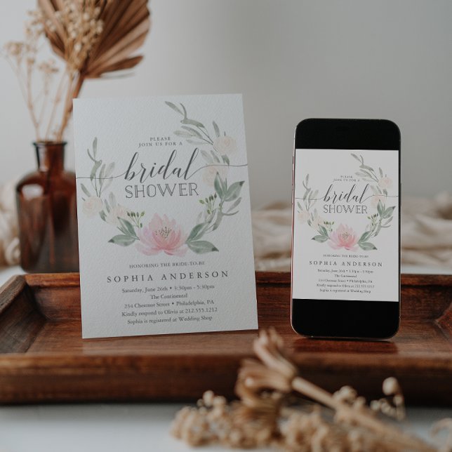 Brautparty Pastel Blush Einladung (Von Creator hochgeladen)