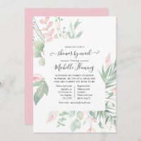 Brautparty Pastel Blush Greenery by Mail