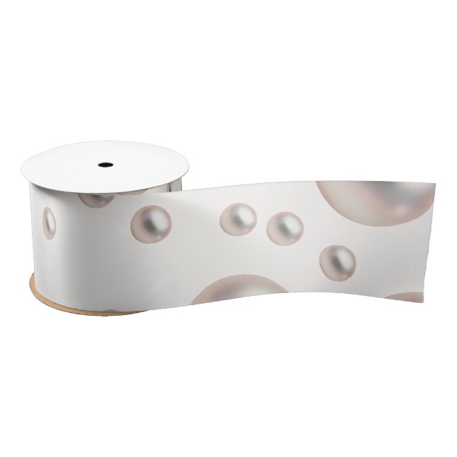 Brautparty Pearlsa und Prosecco Satinband (Spule)