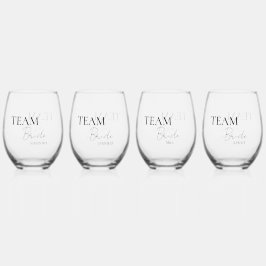 Brautparty Personalisiert Weinglas Ohne Stiel