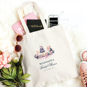 Brautparty Personalisierte Wasserfarbenhochzeit Tragetasche