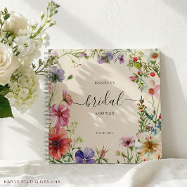 Brautparty personalisierte Wildblume Notizbuch