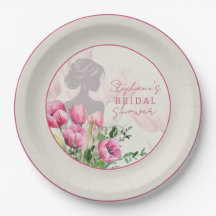 Brautparty Pink Tulip Round