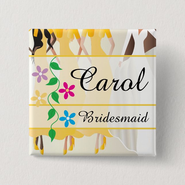 Brautparty Probe, Dusche, Bachelorette Button (Vorderseite)