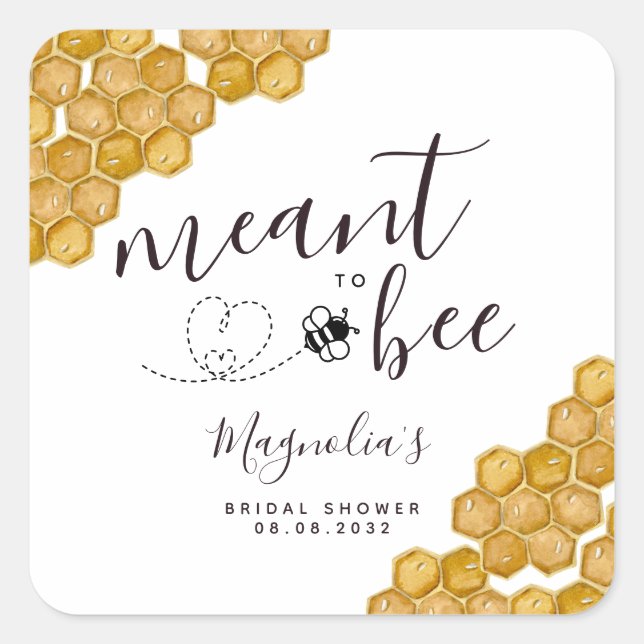 Brautparty Quadratischer Aufkleber (Vorderseite)