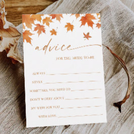 Brautparty-Ratenkarte fallen Einladung