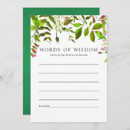 Brautparty-Ratschläge für Wasserfarben Einladung