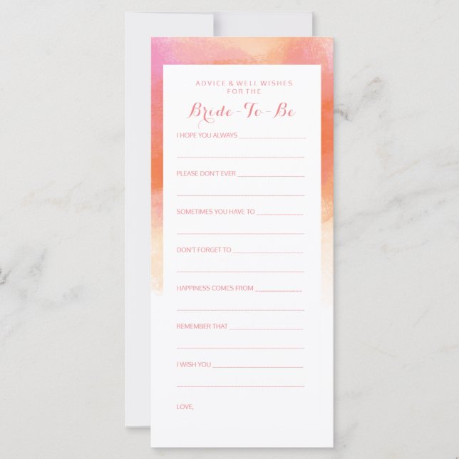 Brautparty Ratschläge Rosa Korallenwasser rot (Vorderseite)