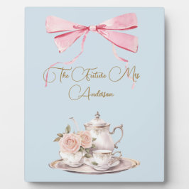 Brautparty Regency Tee Party Rosa Band Fotoplatte