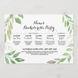 Brautparty-Reisehochzeits-Laub-Blätter Einladung