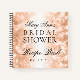 Brautparty Rezept Bucht Rose Goldschimmer Leuchten Notizbuch