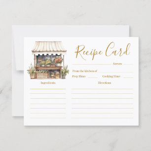 Brautparty-Rezept-Karte der Blume Einladung