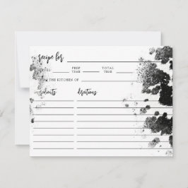 Brautparty-Rezept-Karte des Westerns der Heiligen Mitteilungskarte