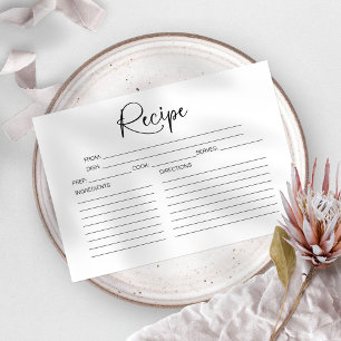 Brautparty-Rezept-Karte Einladung