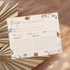 Brautparty-Rezept-Karte für Wasserfarbe