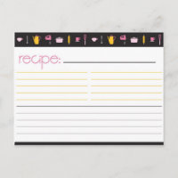 Brautparty-Rezept-Karte
