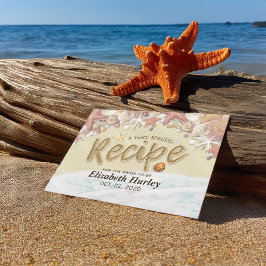 Brautparty Rezept Sommer Sandy Beach Starfish Einladungspostkarte