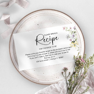 Brautparty-Rezeptanfrage-Karteinsatz Begleitkarte