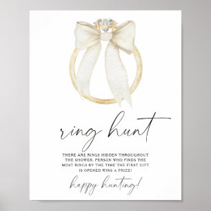 Brautparty Ring Jagd Poster