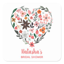 Brautparty | Romantische, Whimsikische Blume Herz