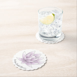 Brautparty Rosa Lotus Untersetzer