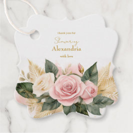 Brautparty Rosa Roses personalisieren Geschenkanhänger