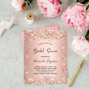 Brautparty Rose Goldeinladung