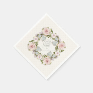 Brautparty Rose Sukkulentes Party Serviette
