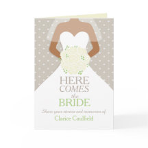 Brautparty Roses Erinnerungen Sake-Karte