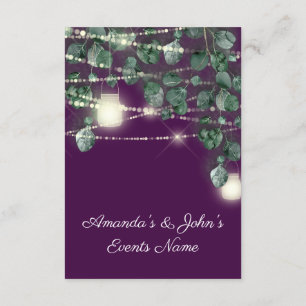 Brautparty Rustikales Holz Gold Plum Jars Lights Einladung