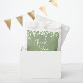 Brautparty "Sage Green Botanical Blätter" Geschenktütchen