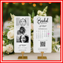Brautparty Save the Date Foto QR Code Hochzeit