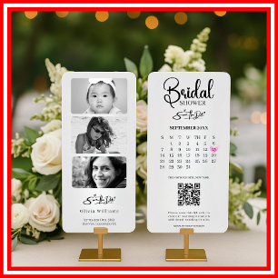 Brautparty Save the Date Foto QR Code Hochzeit