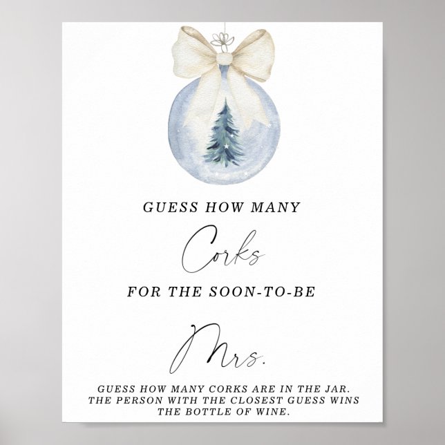Brautparty schätzt, wie viele Corks Poster (Vorne)