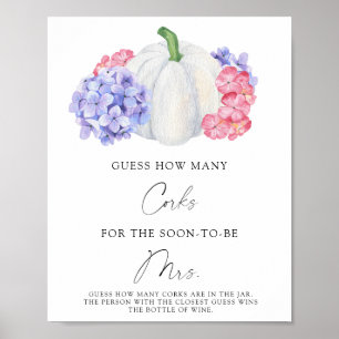 Brautparty schätzt wie viele Korken Poster