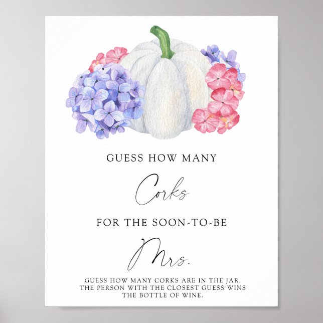 Brautparty schätzt wie viele Korken Poster (Vorne)