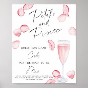 Brautparty schätzt wie viele Korken Poster