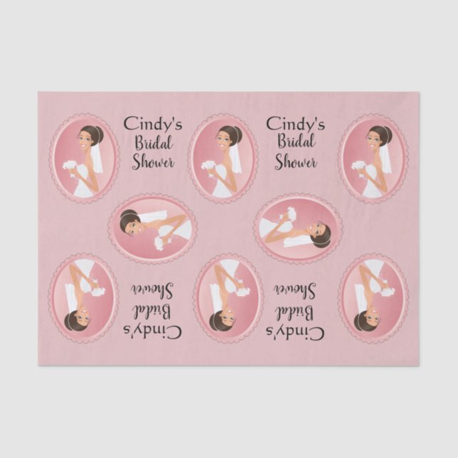 Brautparty Seidenpapier (Vorderseite)